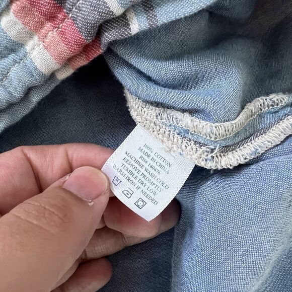 Faherty Baja Poncho Women's Small Multicolor Striped Hooded Pullover - Picture 5 of 8